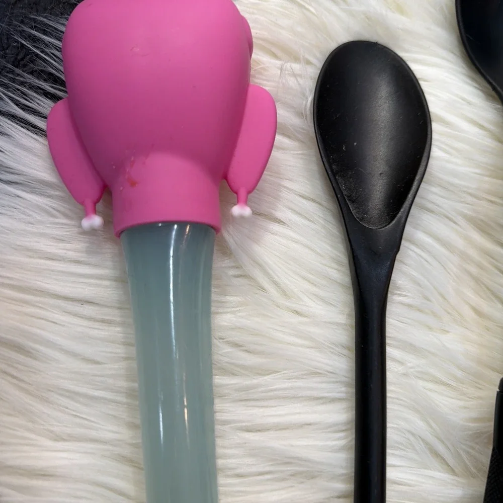 Cooking Spoons Used Plastic And Baster, Punk Slotted Spoon Serving Sooo 5 Pieces
